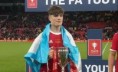 Alejandro Garnacho y un guiño a la Selección Argentina en los festejos de Manchester United